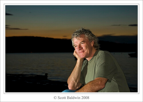 Scott Baldwin at the lake